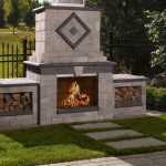 Manchester Foyer Fireplace 2, Techo Bloc, Fire pits, grills, inserts, landscaping products