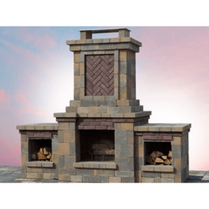 The Berkshire Fully Assembled Wood Burning Outdoor Fireplace