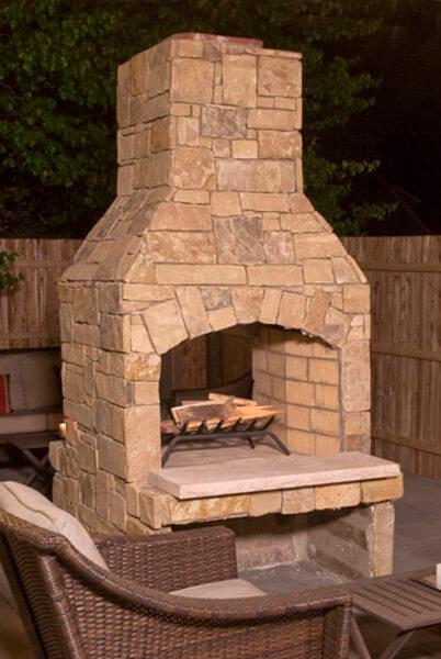 outdoor fire place kit standard