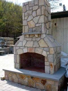 outdoor fireplace kit standard 36 natural stone fire