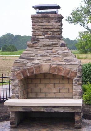 outdoor fireplace standard 48 hearth